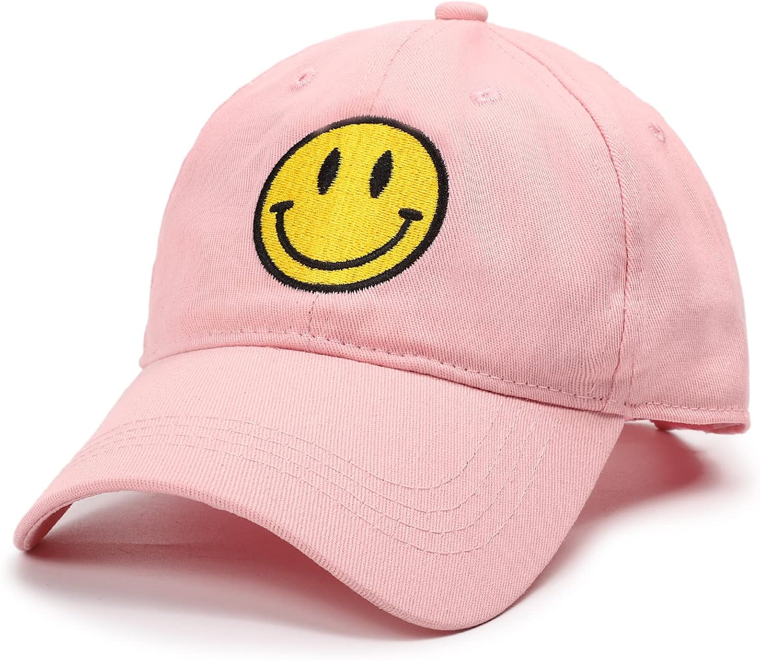 SONMONY Smiley Face Trucker Hat Washed Dad Hat for Men Women Cute Baseball Caps Unstructured Smil... | Amazon (US)
