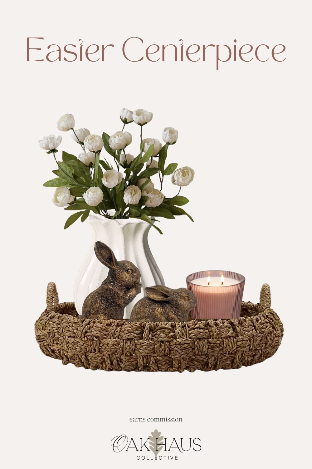 Easter centerpiece, Easter decor,
Simple Easter centerpiece, woven tray, wicker tray, Easter decorations, centerpieces, Easter table

#LTKHome