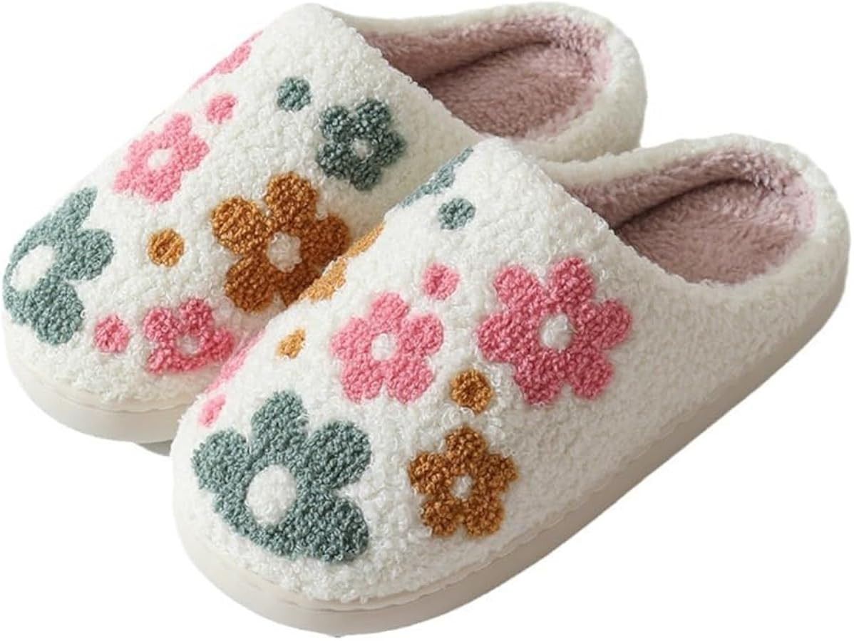 Cozy Furry House Slippers for Women/Men Cute Warm Indoor Non-Slip Winter Cozy Shoes | Amazon (US)