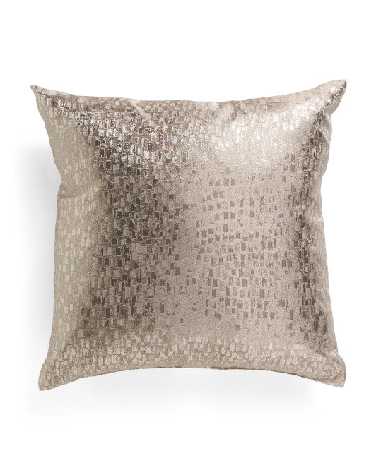 Made In Usa 22x22 Metallic Pillow | TJ Maxx