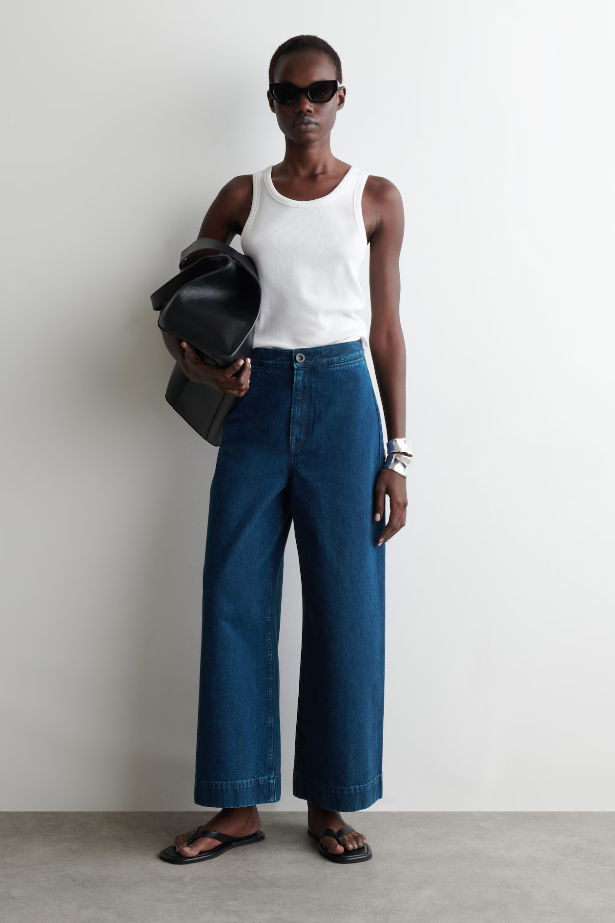 WIDE-LEG DENIM PANTS - BLUE | COS | COS (EU)