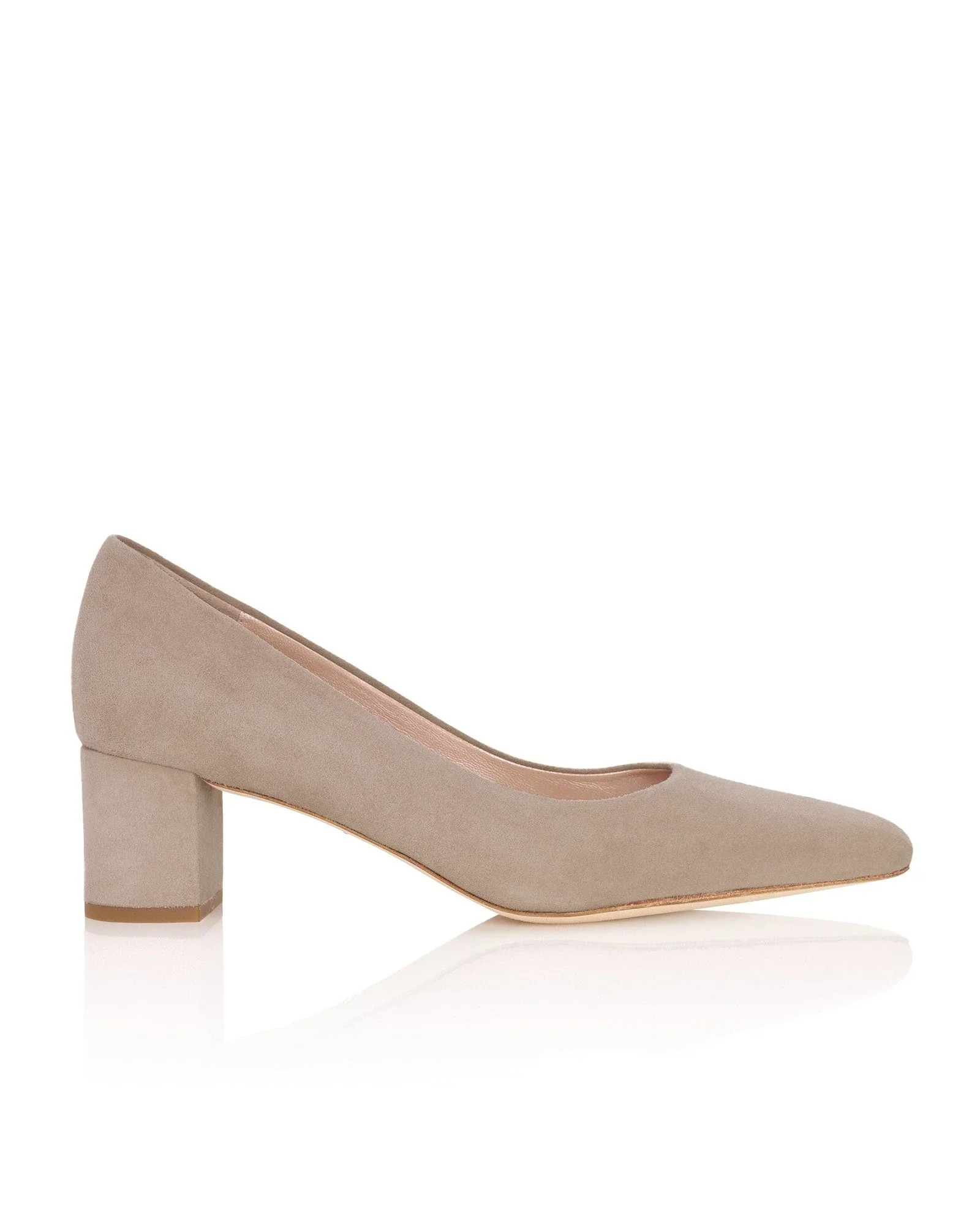 Josie Cashmere Suede Low Block Heel | Emmy London | Emmy London