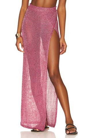 Keva Wrap Maxi Skirt | Superdown