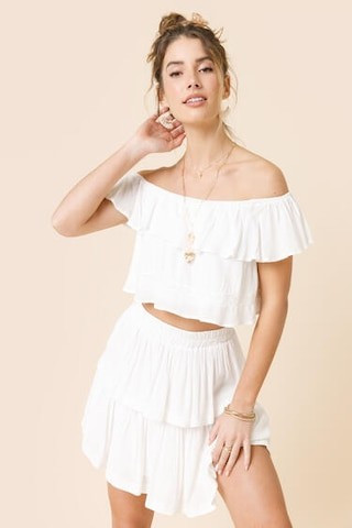 Margret Tiered Mini Skirt | Francesca's