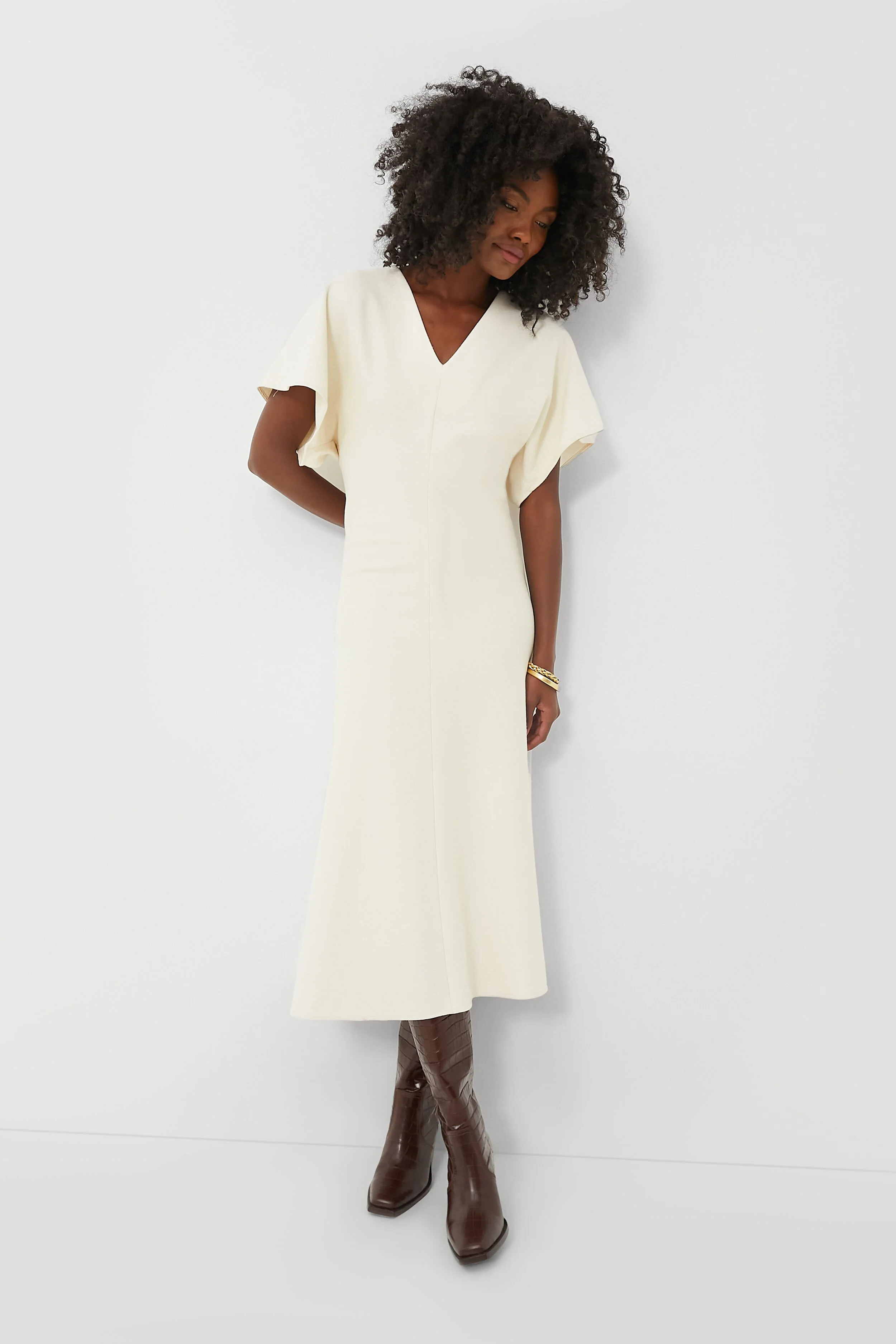 Ecru Ariana Midi Dress | Tuckernuck (US)
