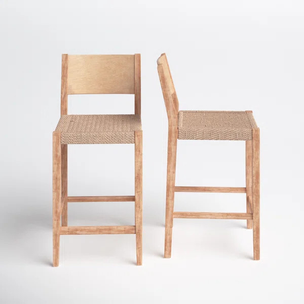 Alistair Solid Wood Stool (Set of 2) | Wayfair Professional