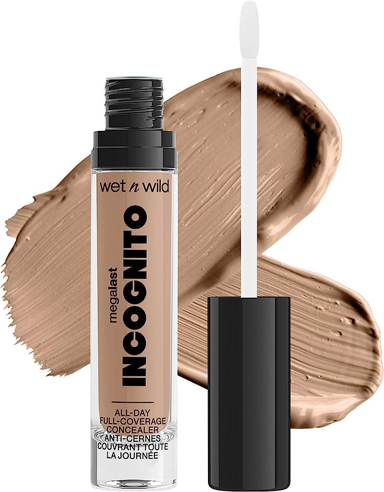 Wet n Wild Mega Last Incognito All-Day Full Coverage Liquid Matte Concealer, Light Honey | Amazon (US)