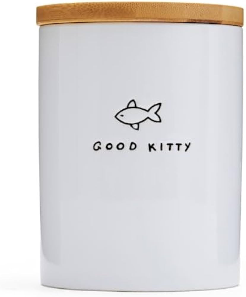 EveryYay Goody-Goody Good Kitty Ceramic Cat Treat Jar | Amazon (US)