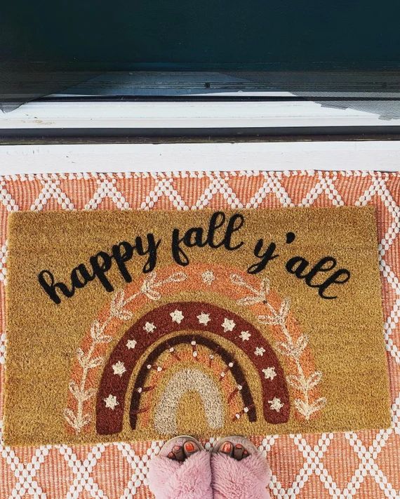 Read the full title
    FALL DOORMAT COLLECTION / Pumpkin Spice / Happy Fall Y'all / Fall Vibes /... | Etsy (US)