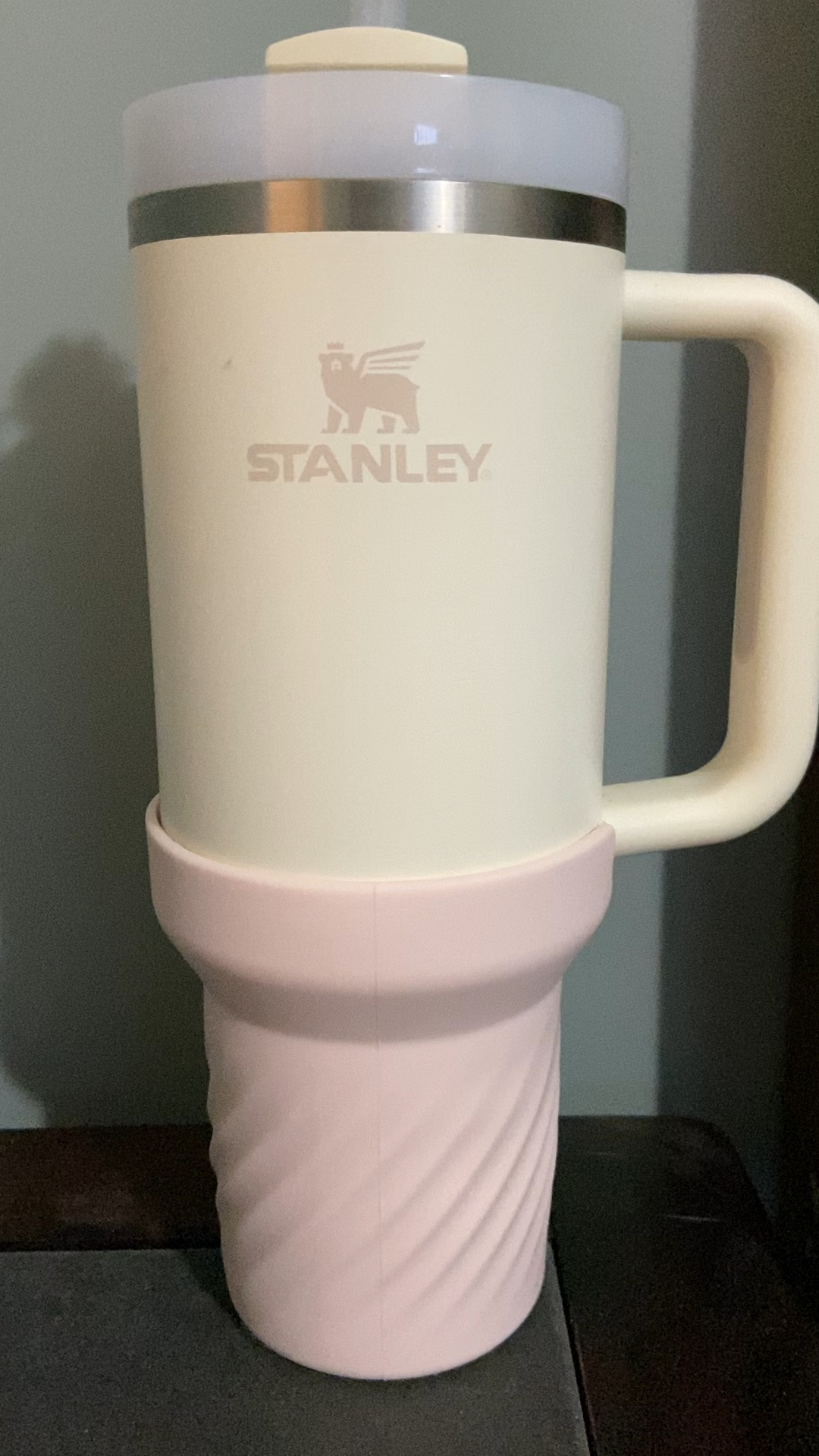 The metal of the Stanley was putting little dents in the wood and just clanky to set down. Love this little gripper. Fits my Simply Modern one also! 

#LTKSpringSale #LTKhome #LTKfindsunder50