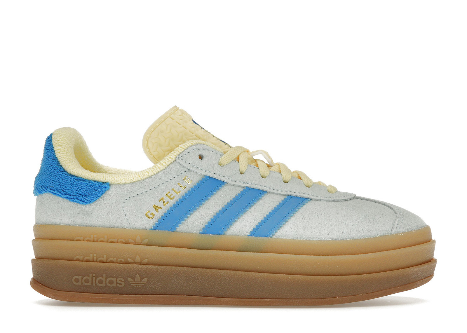 Adidas Gazelle Bold Yellow (Women's) Sneakers in Almost Blue/Bright Blue/Almost Yellow | StockX