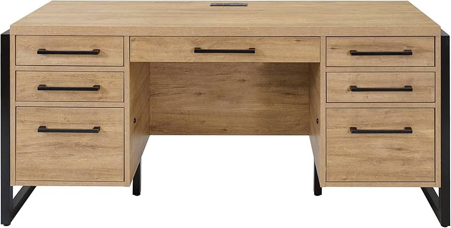 Martin Furniture MNM689 Desk, Brown | Amazon (US)