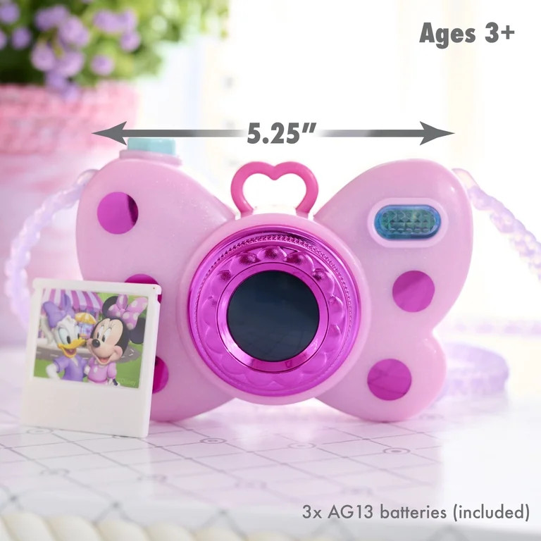 Disney Junior Minnie Mouse Picture Perfect Play Camera, Lights and Sounds, Pink, 4-pices Baby and... | Walmart (US)