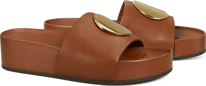 Tory Burch Patos Platform Slide Sandal in Perfect Black at Nordstrom, Size 8 | Nordstrom