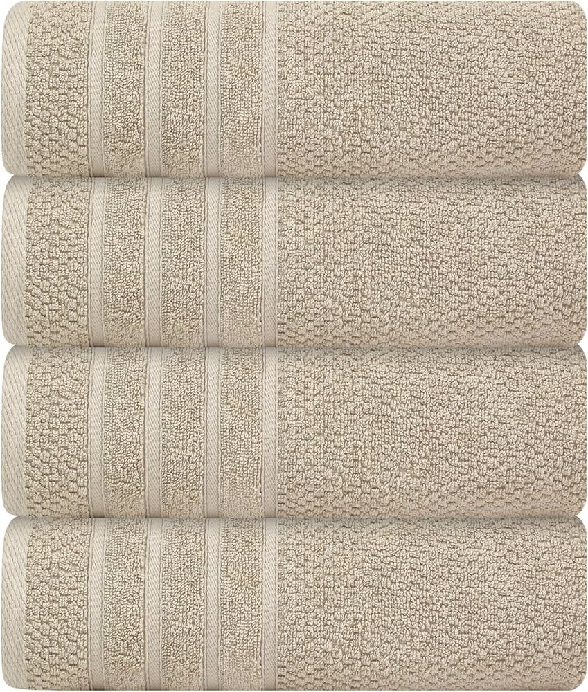 Luxury Bath Towels| 100% Cotton| Ultra Soft, Plush, Thick, Fluffy, Highly Absorbent, Quick Dry | ... | Amazon (US)
