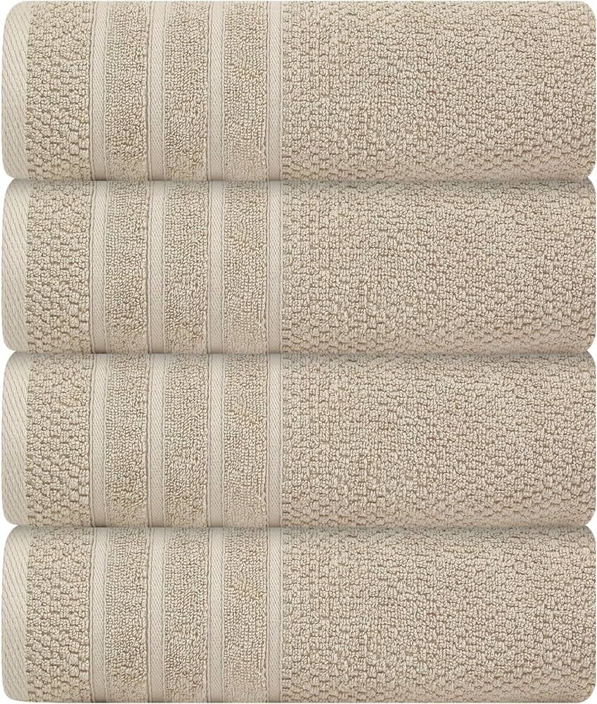 Luxury Bath Towels| 100% Cotton| Ultra Soft, Plush, Thick, Fluffy, Highly Absorbent, Quick Dry | ... | Amazon (US)