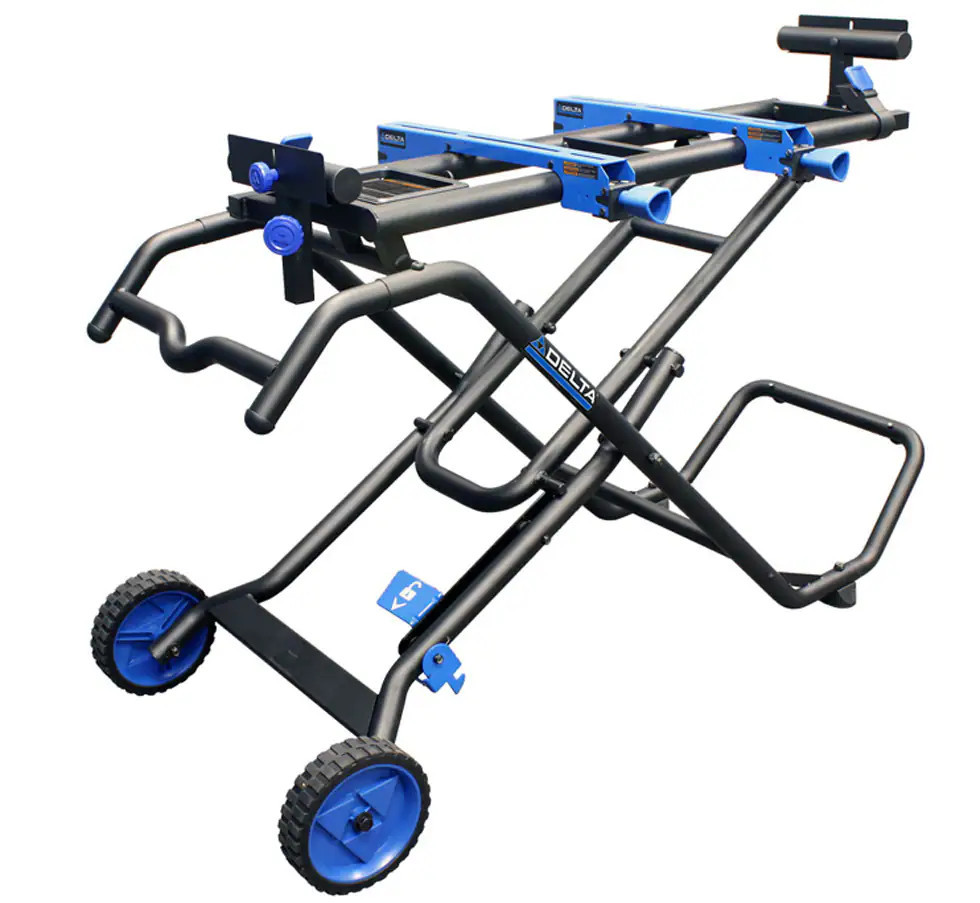 DELTA Steel Adjustable Rolling Miter Saw Stand | 36-267 | Lowe's