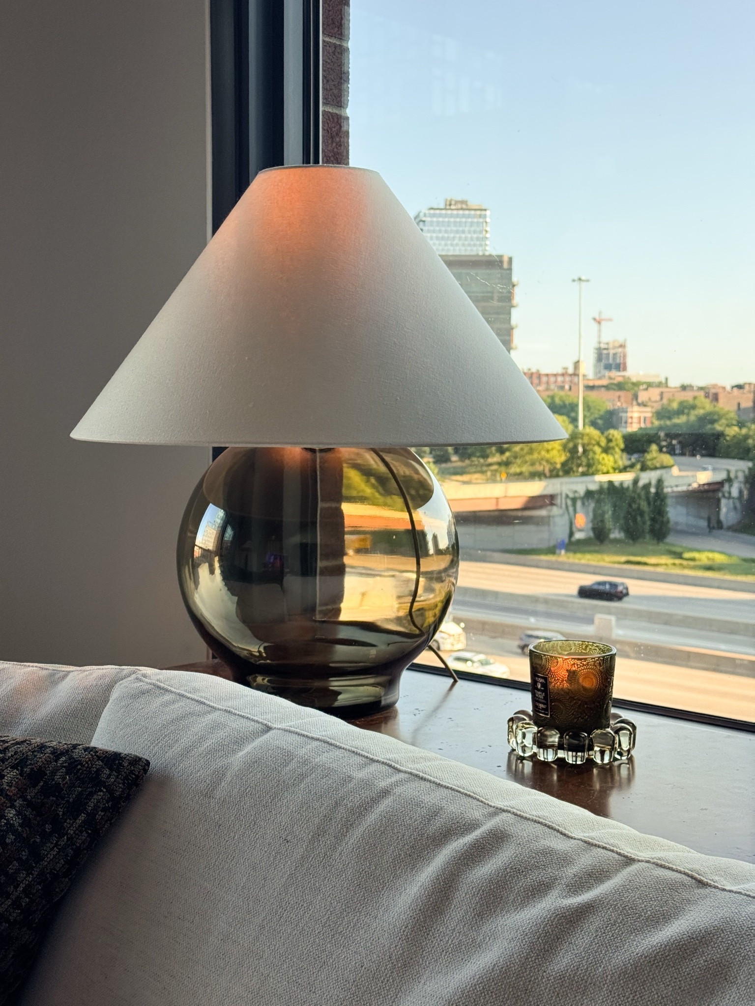 Beautiful new smoke glass table lamp from Rejuvenation. ✨

#LTKHome #LTKMens #LTKSeasonal