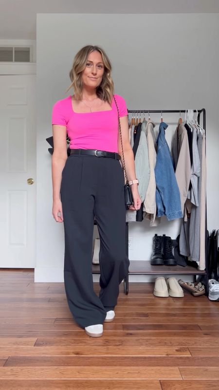 Dressy casual. Everyday tee. Everyday outfits. Easy outfits. Easy outfit ideas. Neutral basics. Spring outfit. Spring outfit idea. Summer outfit. Summer outfit idea. Casual outfits. Basic mom outfit. Casual outfit idea. Casual outfit. Everyday outfit. Mom outfit. Basic t-shirt. Basic tee. Wide leg pants. Trouser pants. Sneakers.

#LTKSeasonal #LTKFindsUnder50 #LTKFindsUnder100