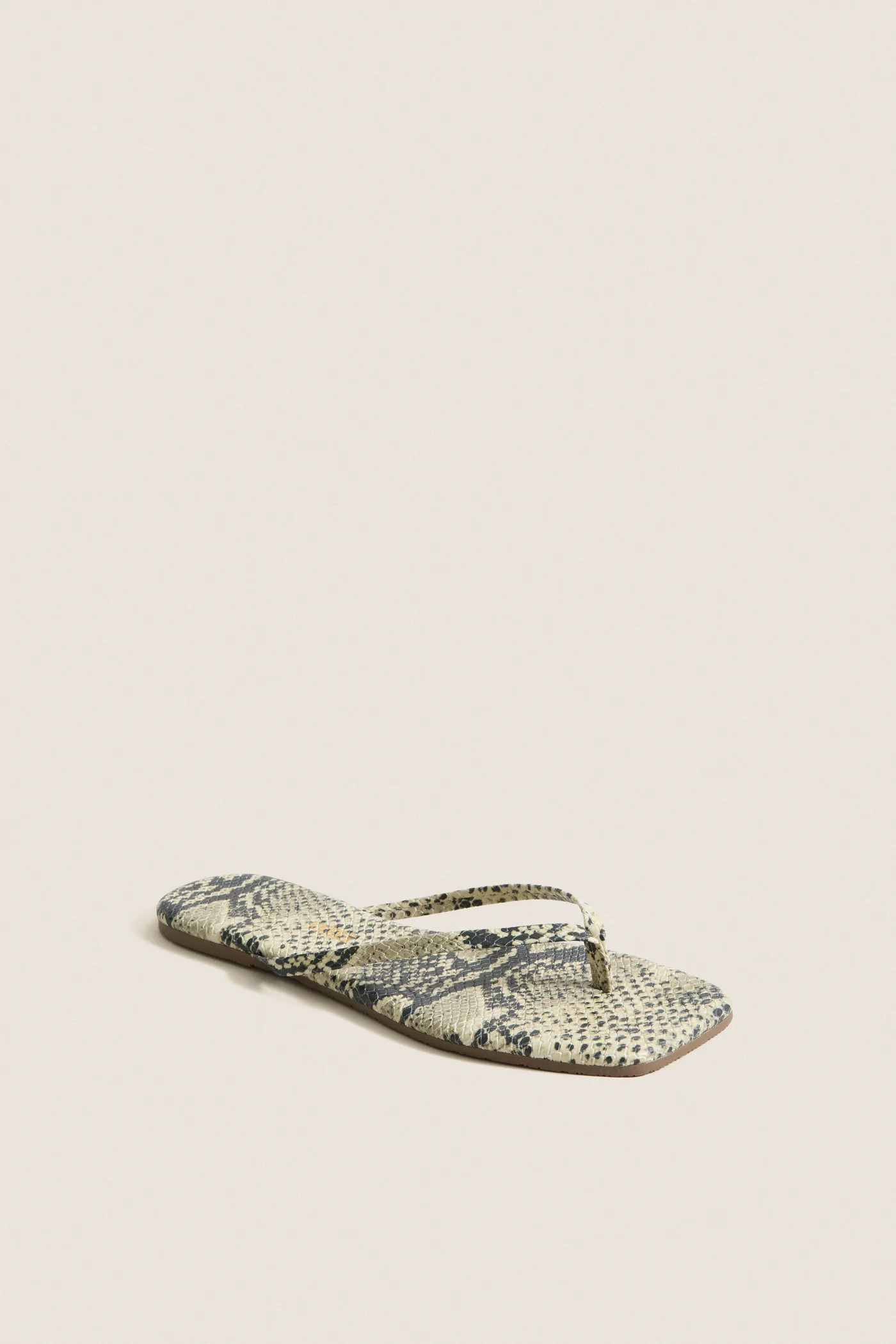 Snakeskin Square Toe Exotic Flip Flops | Tuckernuck (US)