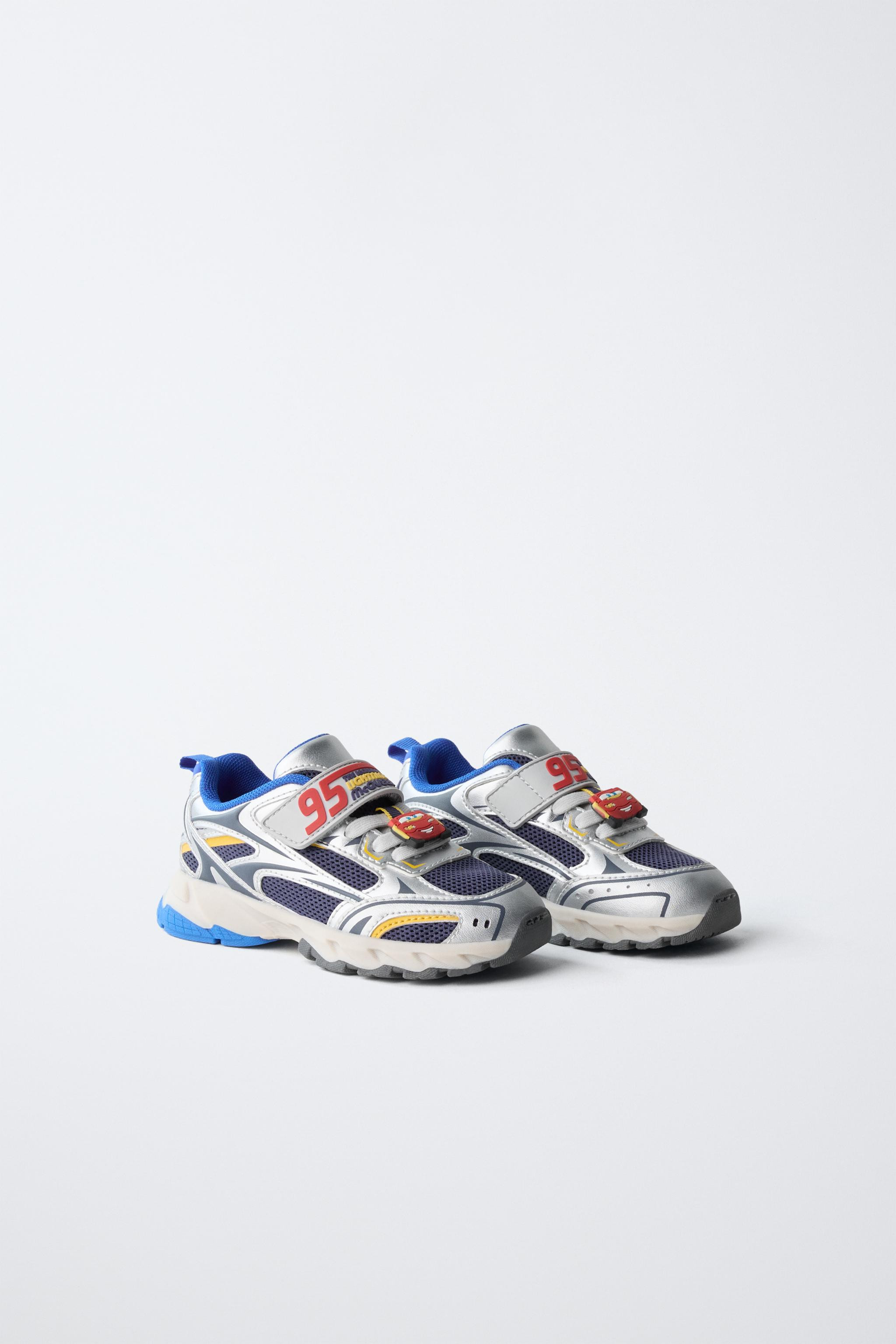 CARS LIGHTNING MCQUEEN \u00a9 DISNEY sneakers with a mesh design, a combination of pieces, and co... | Zara US