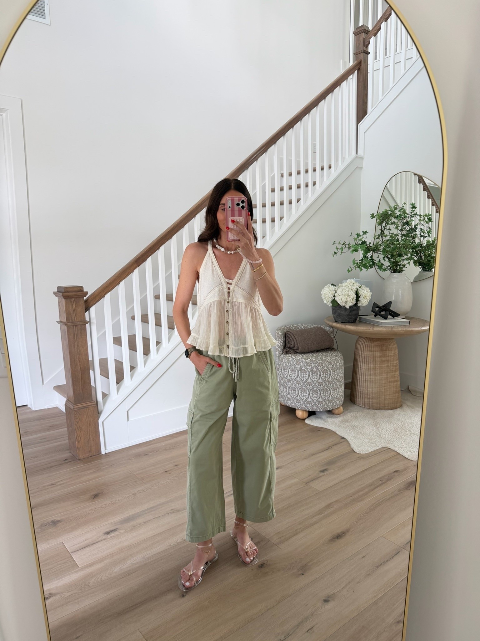 This top and pant combination is one of those effortless outfits that looks polished with almost no effort. The flowy embroidered top paired with olive wide leg pants is perfect for everyday wear, vacation, or casual dinners out.

Embroidered top, Olive pants, Wide leg pants, Casual summer outfit, Vacation outfit, Neutral style, Everyday outfit, Elevated casual, Summer fashion, annabrstyle

#LTKootd #LTKSeasonal #LTKOver40