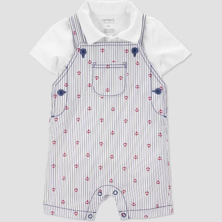 Carter's Just One You®️ Baby Boys' Anchor Top & Bottom Set - Blue | Target