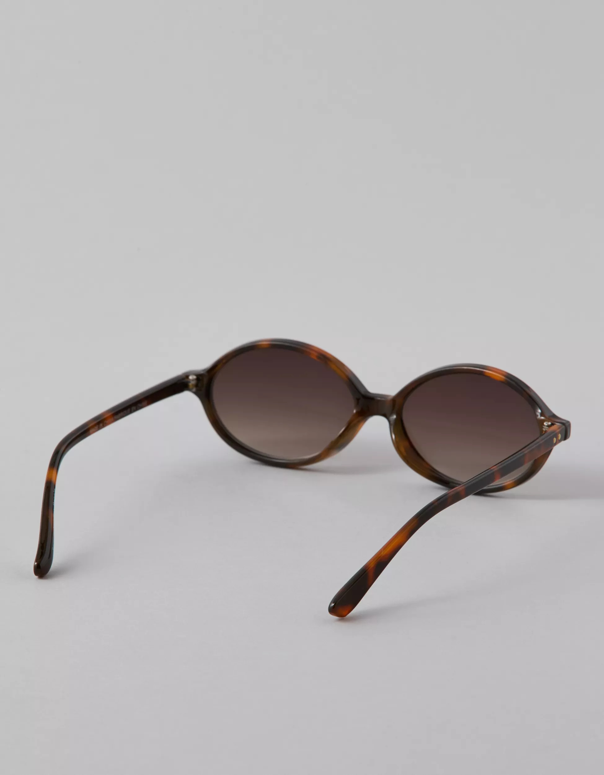 AE Skinny Oval Brown Sunglasses | American Eagle Outfitters (US & CA)