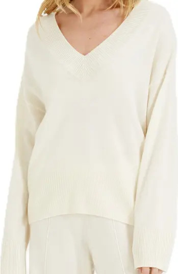 V Neck Wool Cashmere Slouchy Lightweight Sweater | Nordstrom
