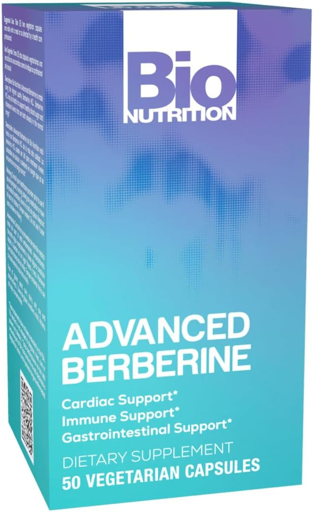 Bio Nutrition Advanced Berberine 50 Vegetarian Capsules | 1,200 mg Berberine Per Serving | Herbal Wellness Support | Vegetarian Formula | Amazon (US)
