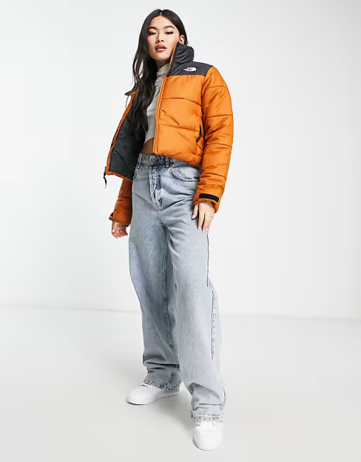 The North Face Saikuru cropped jacket in tan - Exclusive at ASOS | ASOS (Global)