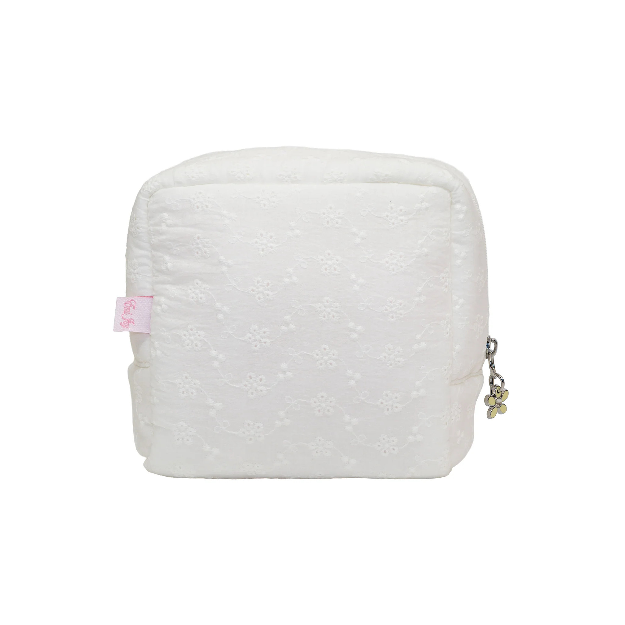 Eyelet Pouch in Blanc Daisy | Emi Jay