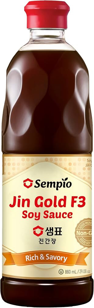 Sempio Soy Sauce Jin Gold F3, 29.08 Fl oz, 860mL (Non-GMO, Kosher) | Amazon (US)