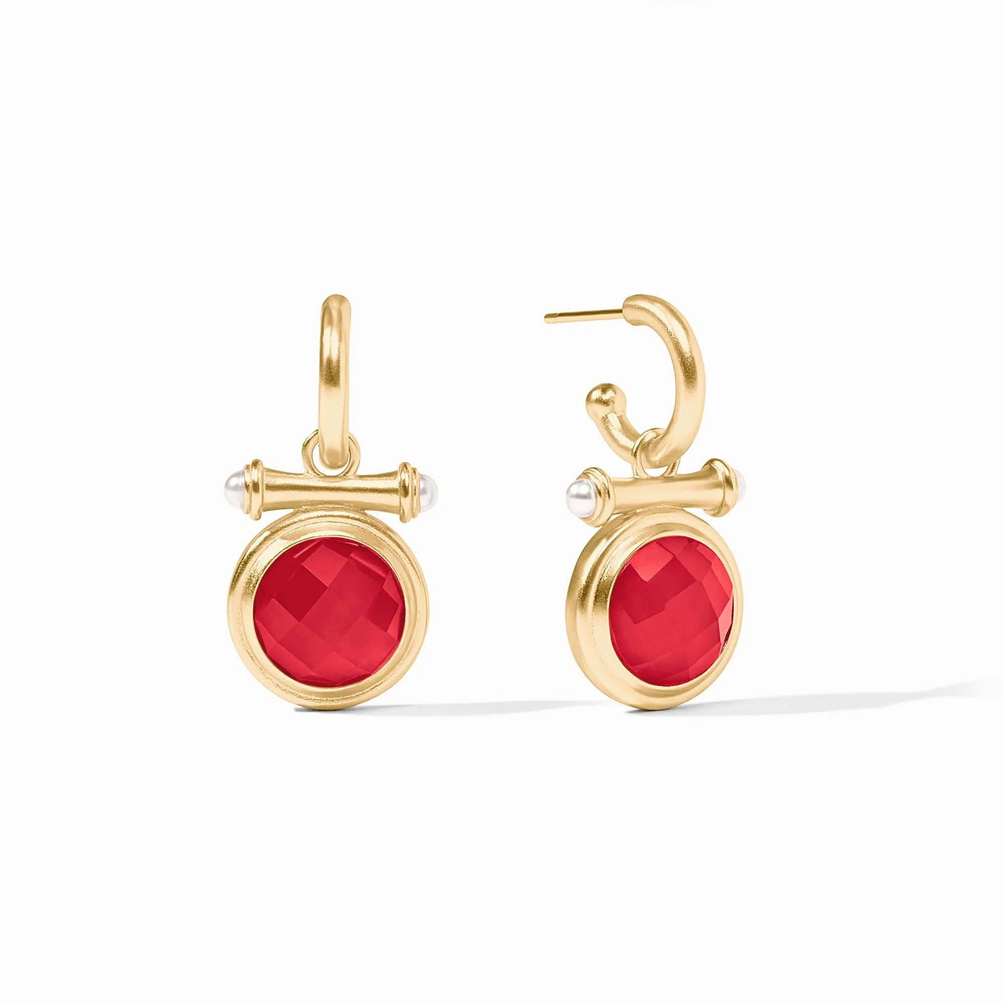 Bamboo Hoop & Charm Earring | Julie Vos