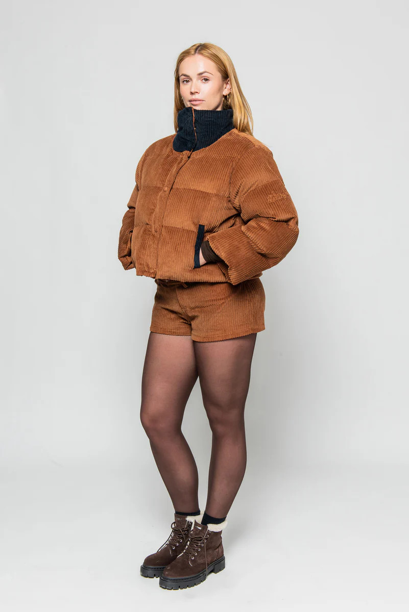 HUDSON CORDUROY PUFFER EMBER / NAVY | The Bar