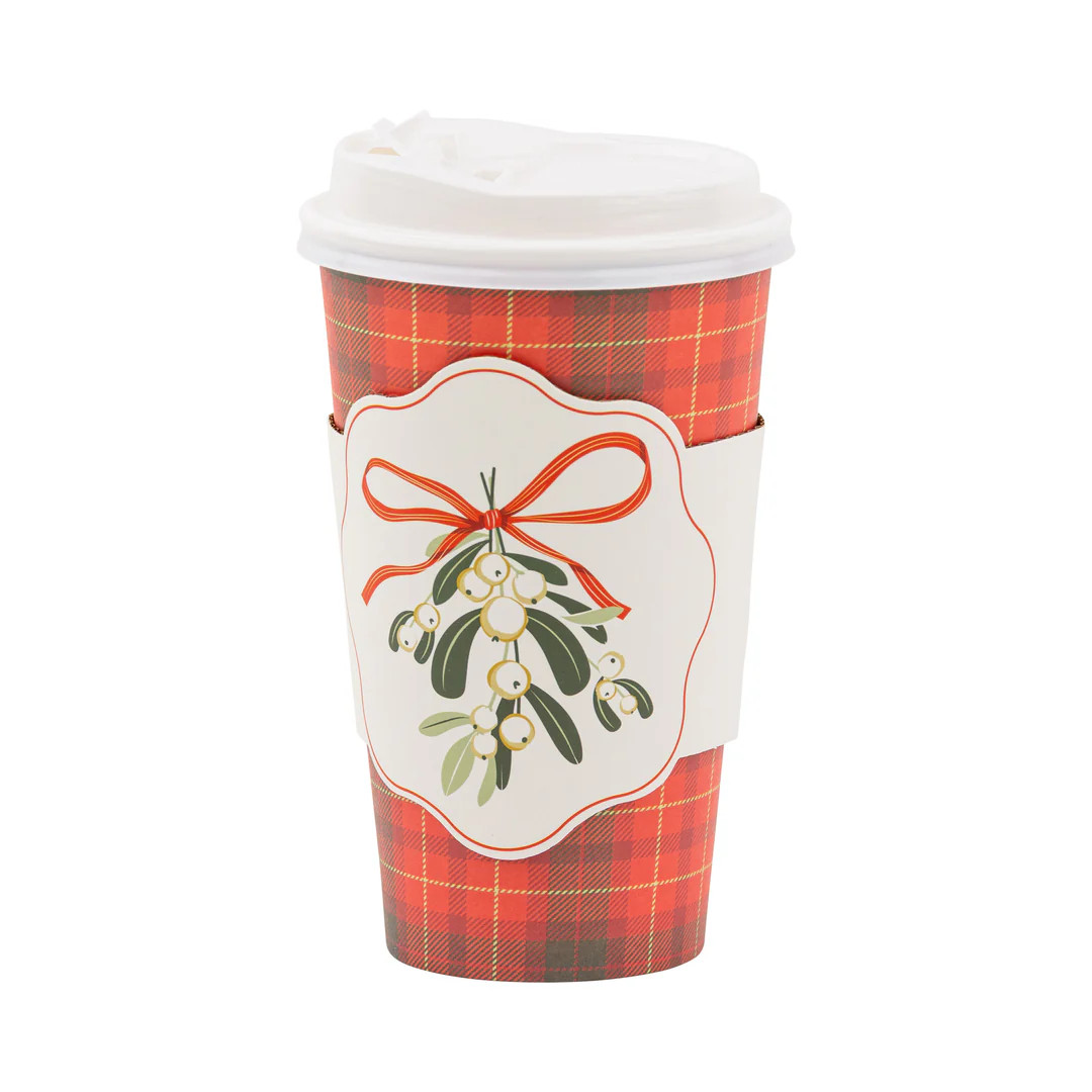 Mistletoe Plaid To Go Cups | My Mind's Eye