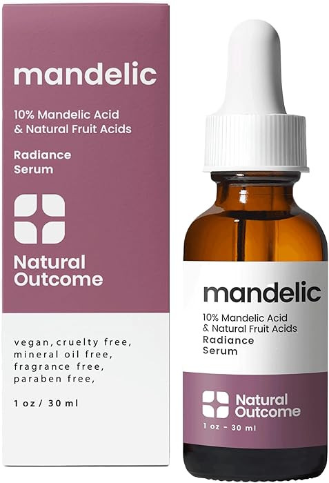 Mandelic Acid Serum 10% | Anti-Aging AHA Facial with Hyaluronic Acid | Targets Fine Lines, Dark S... | Amazon (US)