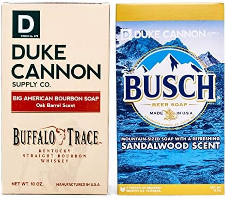 Duke Cannon Supply Co Soap for Men, 10oz, 2 Bar Soap Set, Busch Beer Soap | Amazon (US)