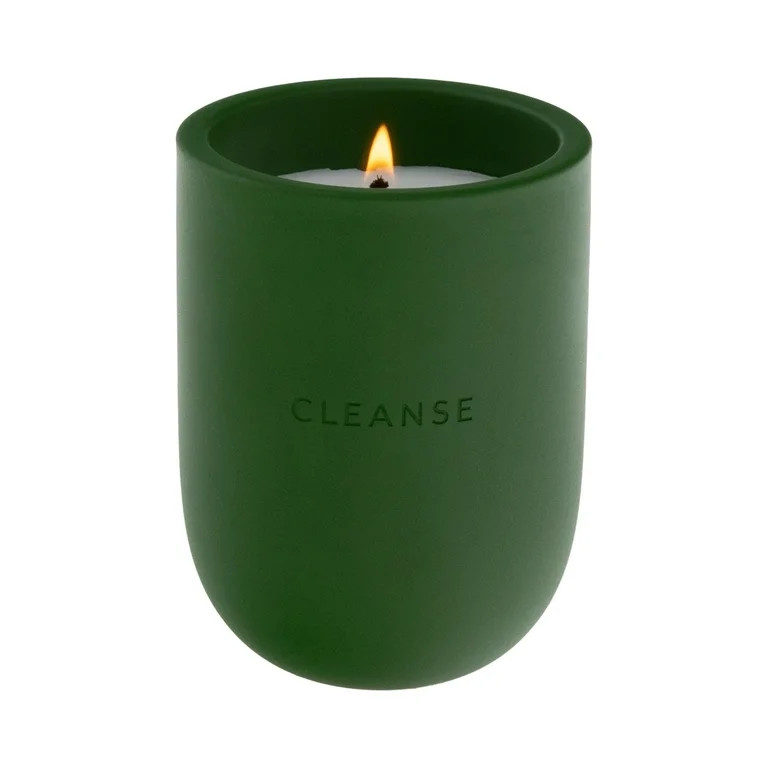 Allswell Cleanse Scented Ceramic Jar Spa Candle 10 oz., Fresh Orange & Sage Leaf & Sea Salt, Gree... | Walmart (US)