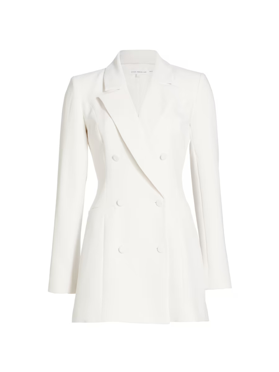 Good American Luxe Suiting Executive Blazer Minidress | Saks Fifth Avenue | Saks Fifth Avenue