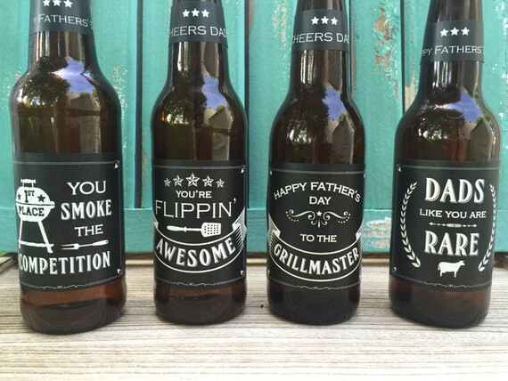 Fathers Day Gift Grill Master Beer Labels, Gift for Dad, Gift for Grillmaster, BBQ, Gift for Dad ... | Etsy (US)