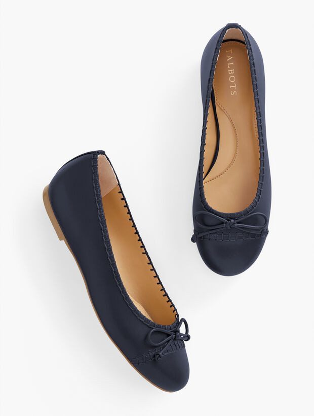 Blair Stitch Nappa Ballet Flats | Talbots