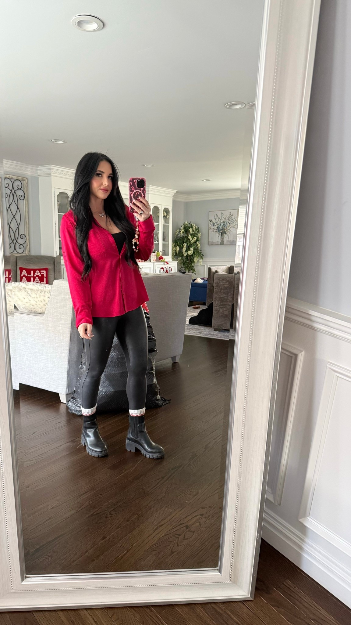 Cold weather uniform unlocked ❄️ SPANX fleece-lined leggings are on sale and I live in these all winter—warm without the bulk.

#LTKFindsUnder50 #LTKHoliday #LTKPetite
