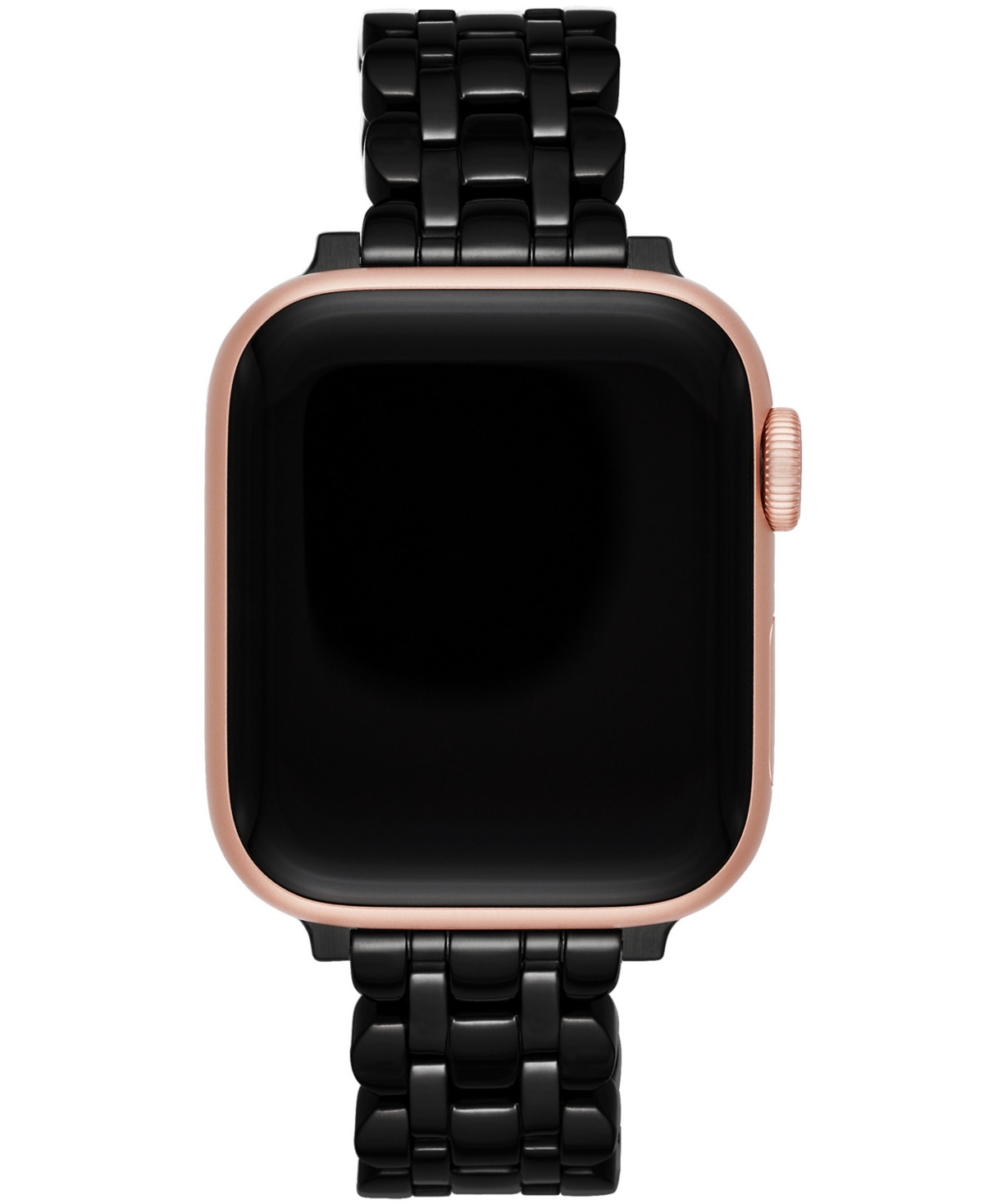 kate spade new york Black Stainless Steel Scallop Bracelet Band for Apple Watch, 38mm, 40mm, 41mm - Black | Macy's