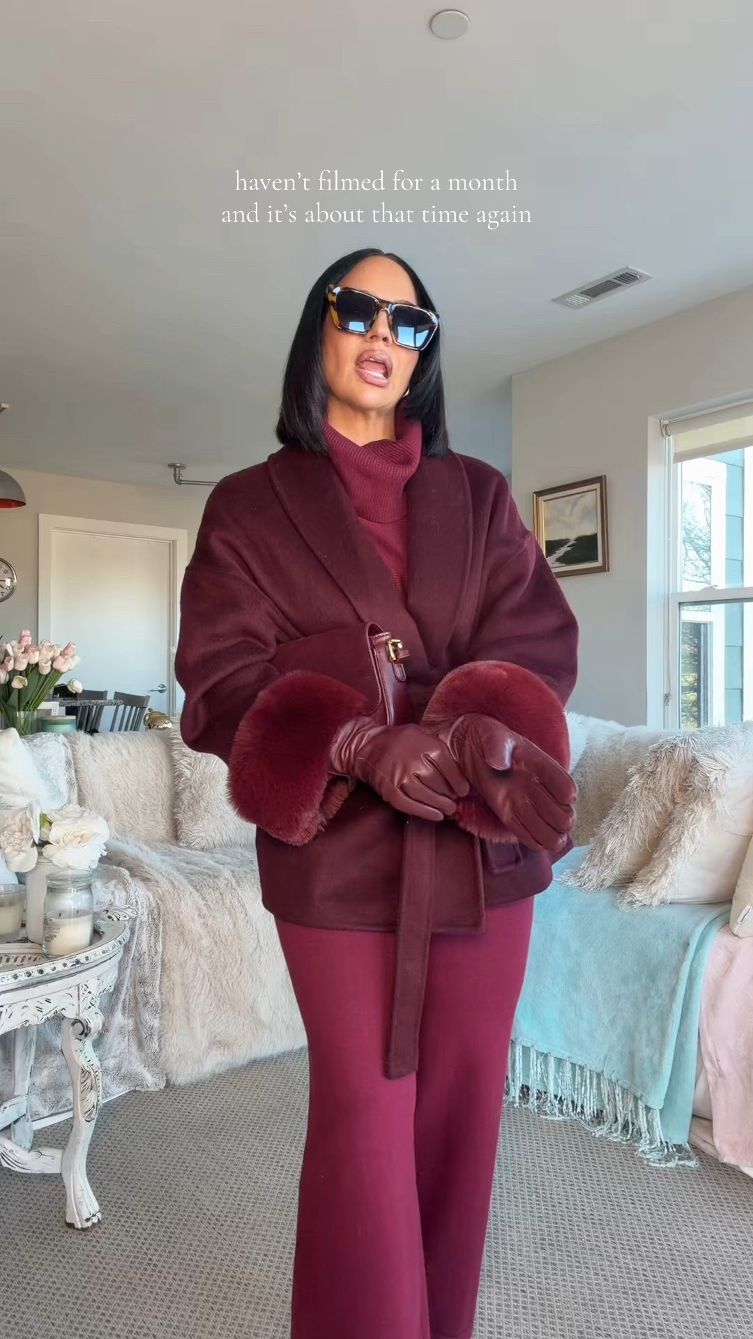 Winter date night outfit but make it the ultimate in monochromatic burgundy chic ✨ 

#LTKPetite #LTKSeasonal #LTKOver40