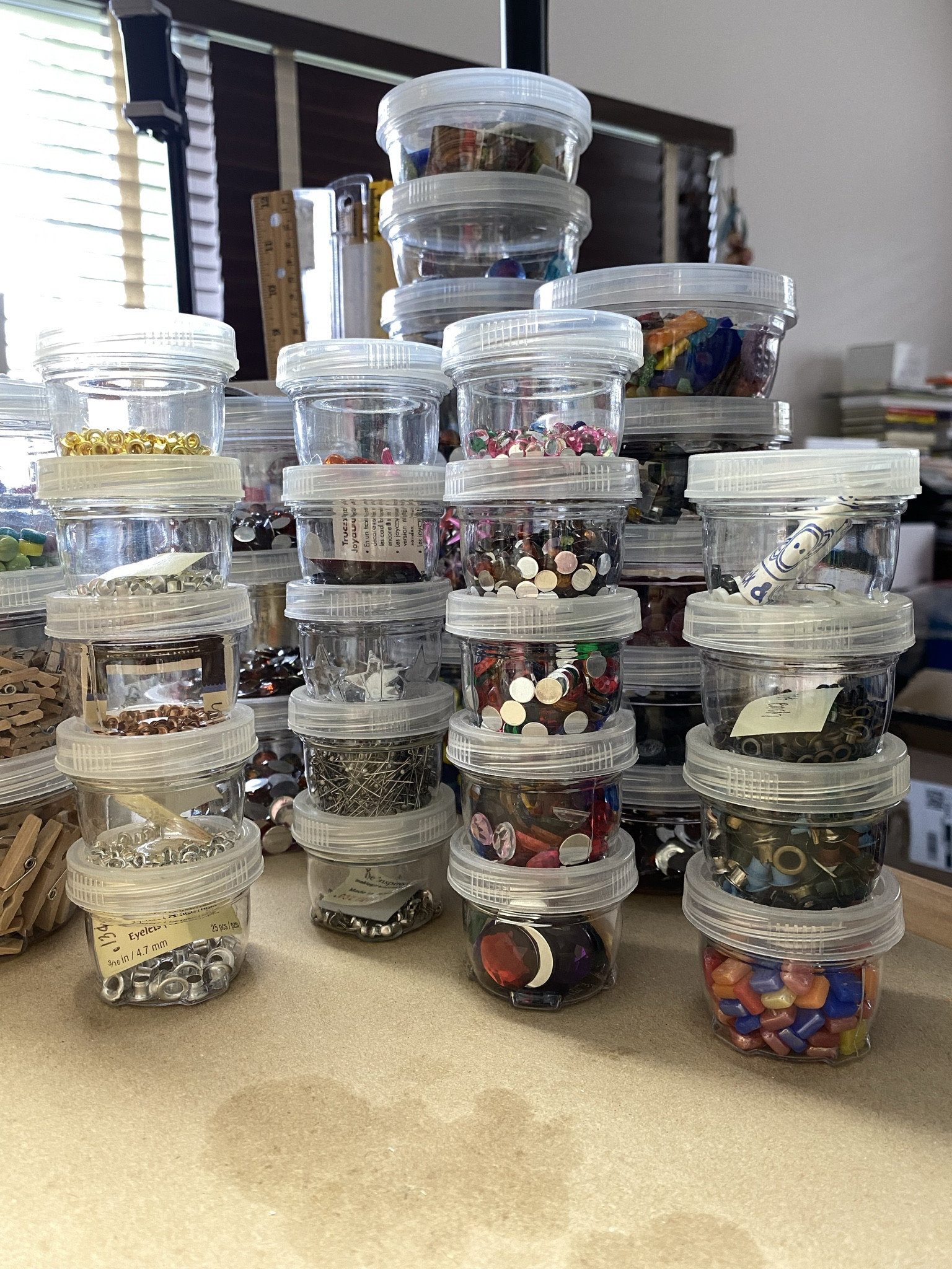 Sharing the storage containers I use in my studio space to keep smaller mosaic tesserae organized. I love these containers not only because of their size but also because the lids are interlocking. They save so much space on my work table. ✨ For mosaic tips, tutorials, inspiration, and so much more please visit my YouTube channel: YouTube.com/julieweilbacher. ✨ Follow @julieweilbacher on Instagram for all things mosaic art. small storage containers - tiny storage containers - crafts storage - crafts room organization - interlocking lid containers - creative space - craft night in - home organization - mosaics 

#LTKfindsunder50 #LTKGiftGuide #LTKhome