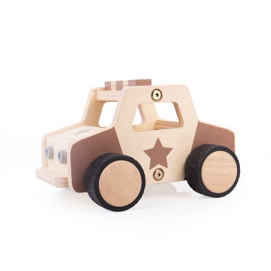 Guidecraft Wooden Police Car | The Tot