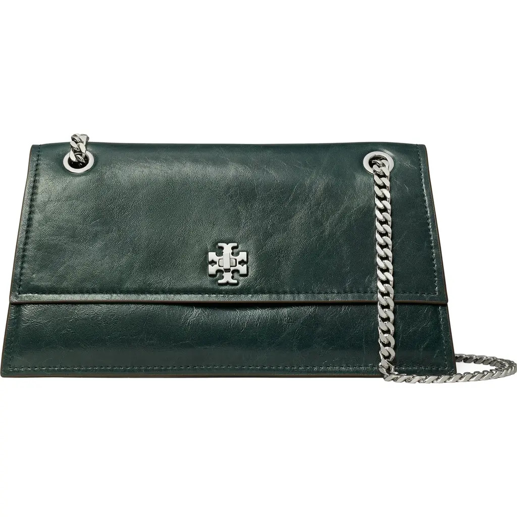 Tory Burch Kira Turnlock Leather Convertible Shoulder Bag in Warm Teal at Nordstrom | Nordstrom