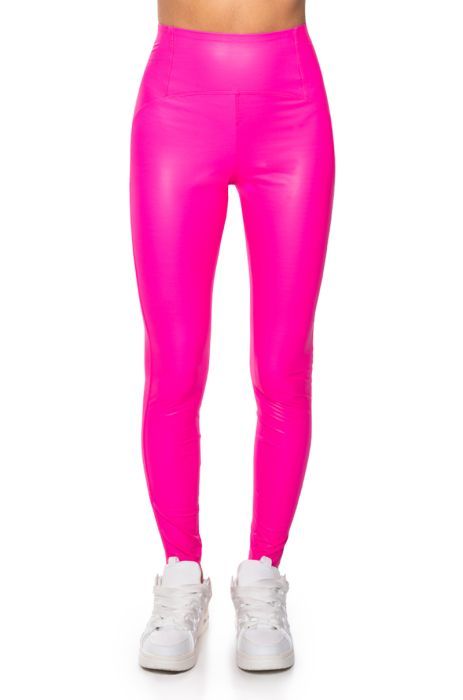 RIO HIGH RISE LEGGING WITH 4 WAY STRETCH IN PINK | AKIRA