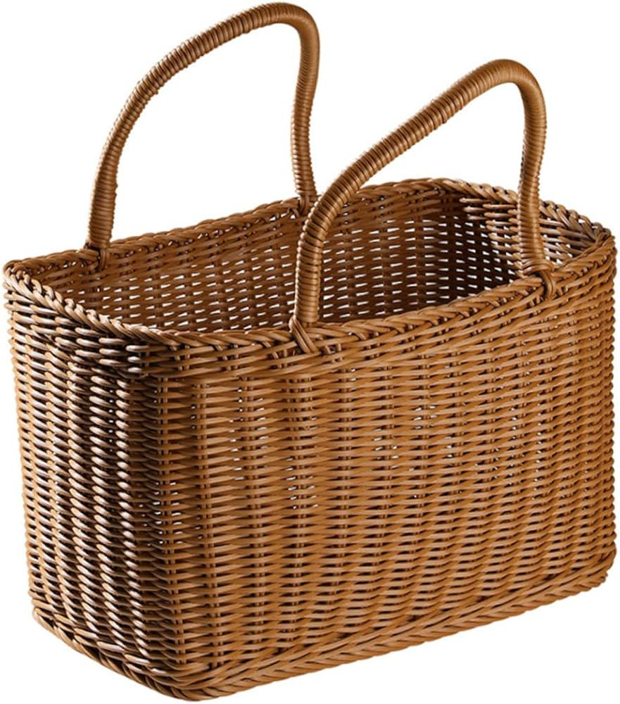BESPORTBLE 1pc Woven Basket Outdoor Basket Baskets Basket for Fruit Large Woven Baskets for Stora... | Amazon (US)
